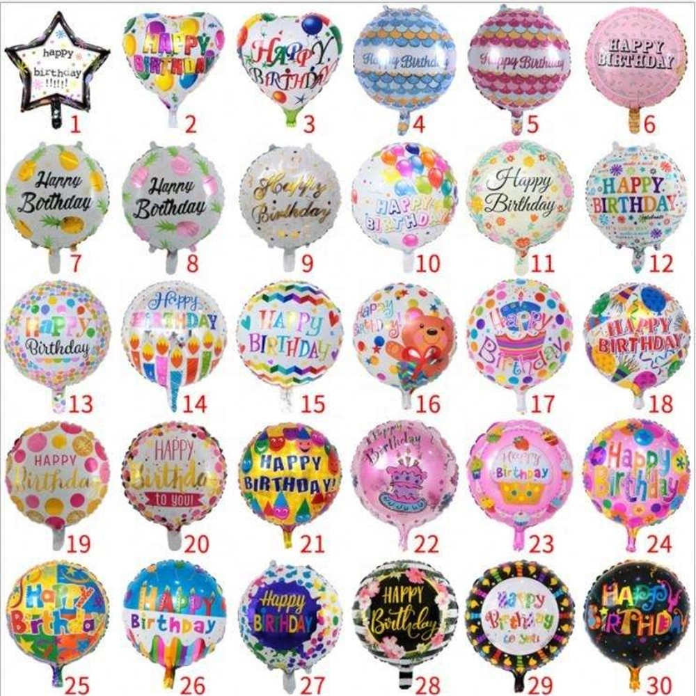 Happy Birthday Valentines Day Gift Foil Balloons Party Suppliers Decorations Set