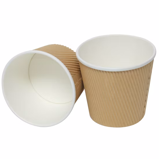 Ensaladera desechable 100% ecológica de papel Kraft marrón con tapa