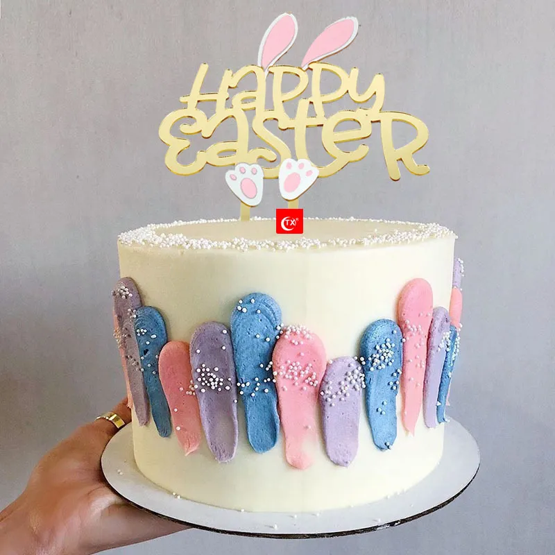 Decoración para tarta de Pascua Happer