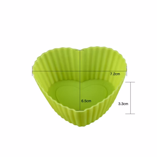 Mini molde casero reutilizable del silicón de la taza del mollete del molde de la torta del silicón de la categoría alimenticia para hornear pasteles
