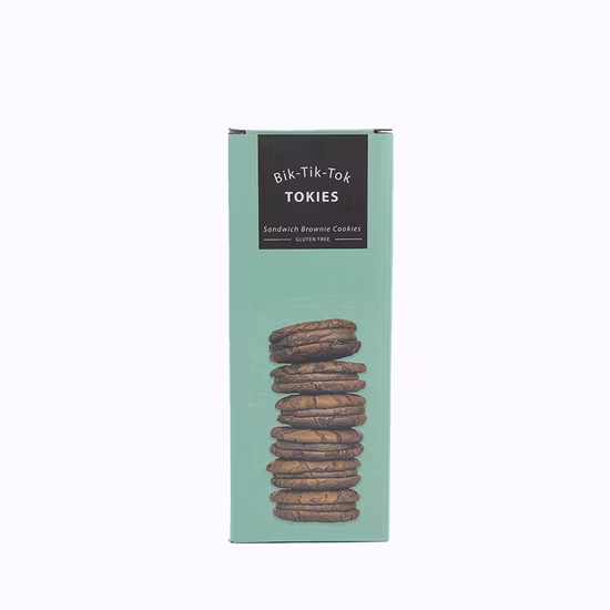 Cajas de embalaje de galletas de diseño personalizado de papel Kraft desechable